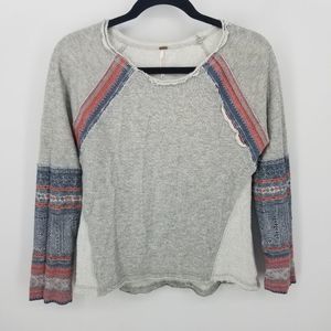 Free People Long sleeve Coastel Boho Top XS